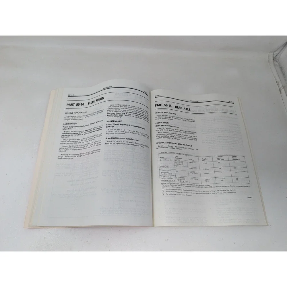 1981 Ford Lincoln Mercury Pre-Delivery Maintenance Lubrication‎ Shop Manual